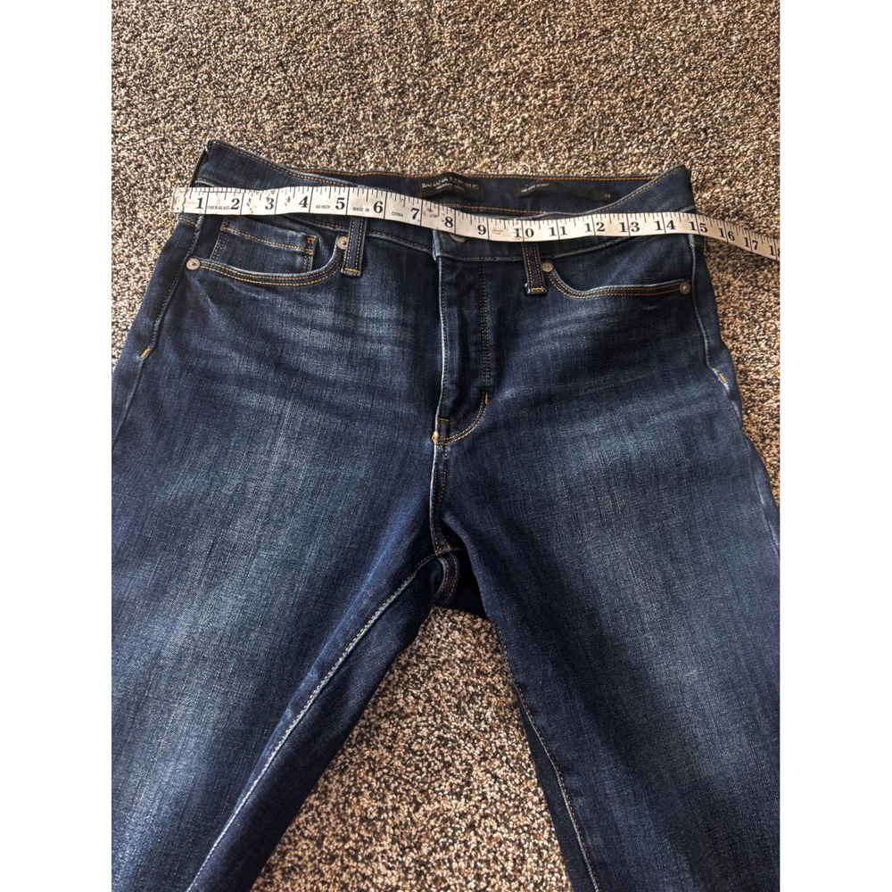 Banana Republic Mid-Rise Skinny Jeans Dark Wash Premium Denim Size‎ 28 - Picture 6 of 10